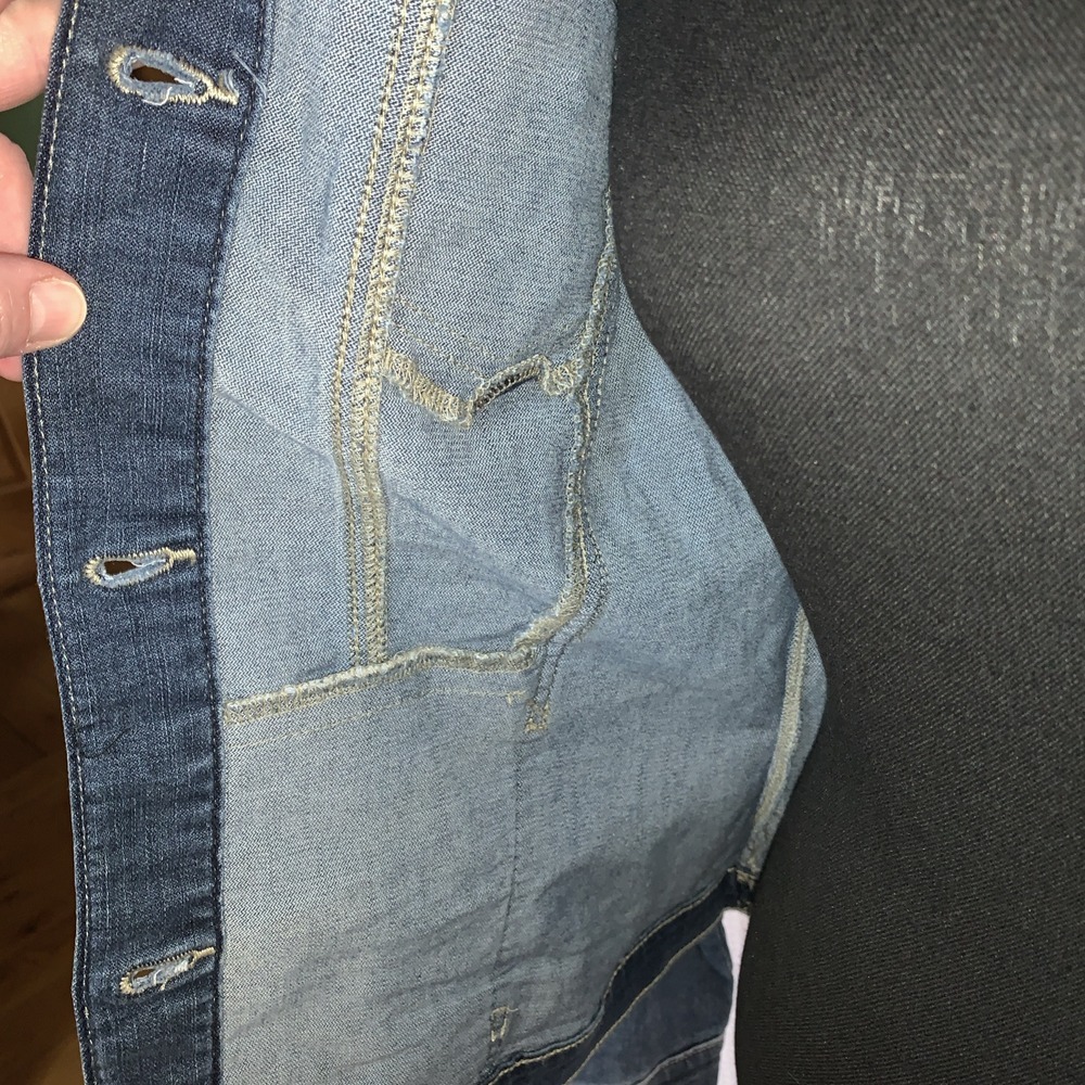 Lee Riders Jean Jacket Womens XS Indigo Blue‎ Casual Western - Picture 7 of 11